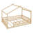 Wood Bed House Bed Frame With Fence, For Kids, Teens, Girls, Boys-812396747-812396751