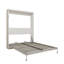 Grand lit mural multifonctionnel en MDF et métal peu encombrant, solution pour maison moderne