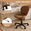 Fauteuil de bureau en cuir polyuréthane sans accoudoirs, fauteuil de bureau ergonomique et pivotant à hauteur réglable-130703136