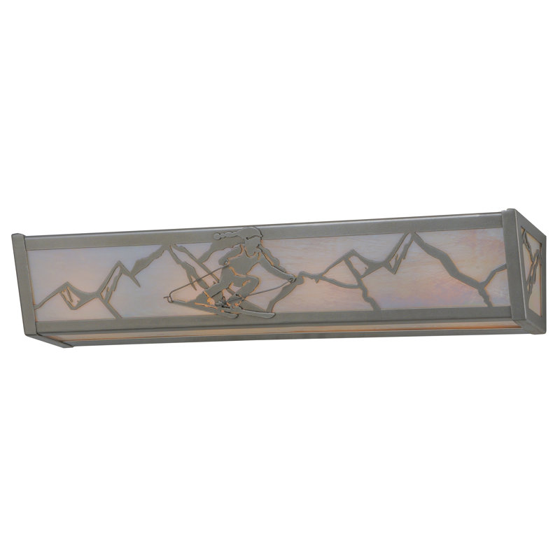 Rustic Lodge 4 - Light Bath Bar, Nickel