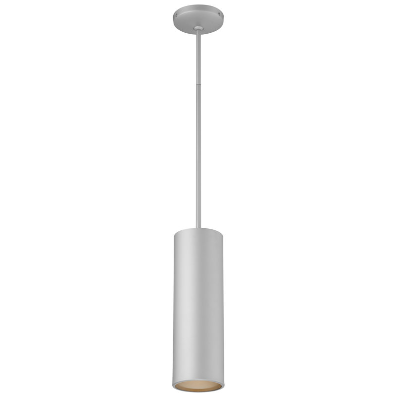 Courter 1 - Light Single Pendant, Satin, 14.5" H x 4.5" W x 4.5" D, Replaceable LED