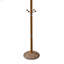 Portemanteau 73 po en chrome et bois, finition chêne-728924342