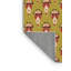 Tapis orange rectangulaire tissé à la machine 2 pi x 4 pi