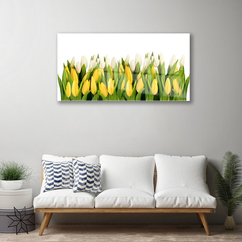 Tulips Floral - Unframed Photograph on Glass