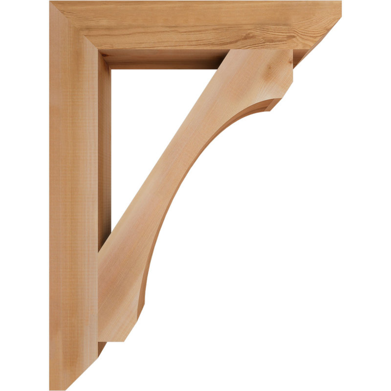 Support en bois / corbeau, Cèdre rouge de l'Ouest (lisse), H 32 po x l 3,5 po x P 24 po