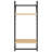vidaXL Wall Shelves with Bars Floating Storage Display Shelf-317282920