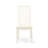 5 Piece Dining Set Includes a Round Dining Table with Pedestal and 4 Linen Fabric Kitchen Room Chairs, Linen White-1782436619