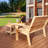 Mia 2-Piece Wood Bench and Table Seating Group