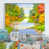 Toile avec cadre flottant blanc