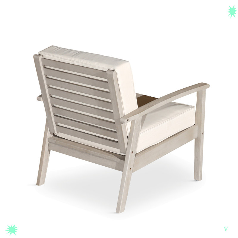 Méridienne d'extérieur en bois Durane, Gris, Vert