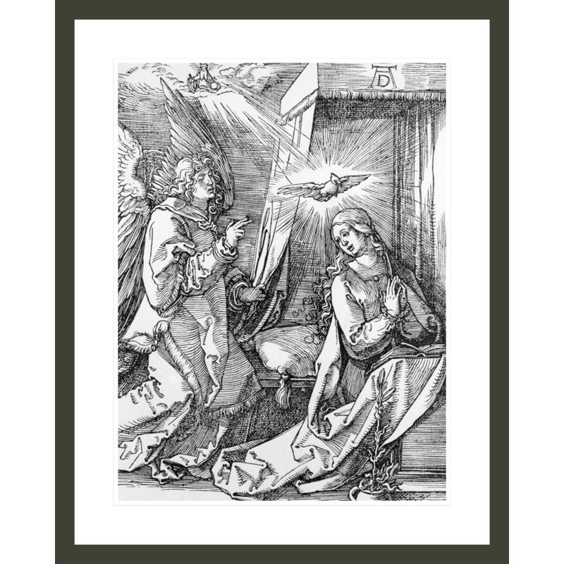 L'annonce de la série «Petite passion» par Albrecht Dürer, impression giclée encadrée, H 29,22 po x l 23,5 po