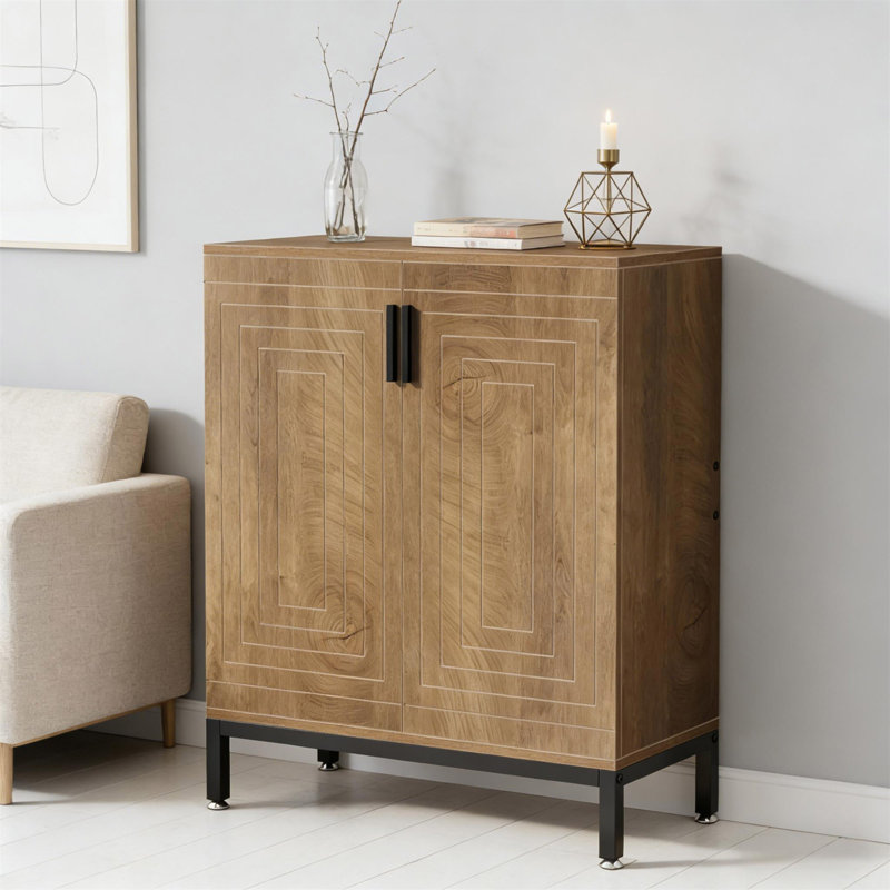 Storage Cabinet,Spacious Shoe Racks Organizer,Shoe Cabinet, Brown