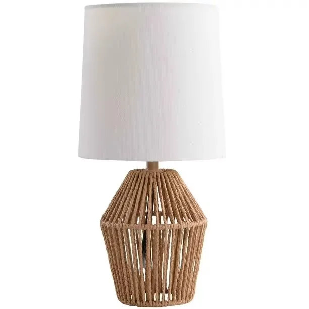 Faux Rattan Table Lamp