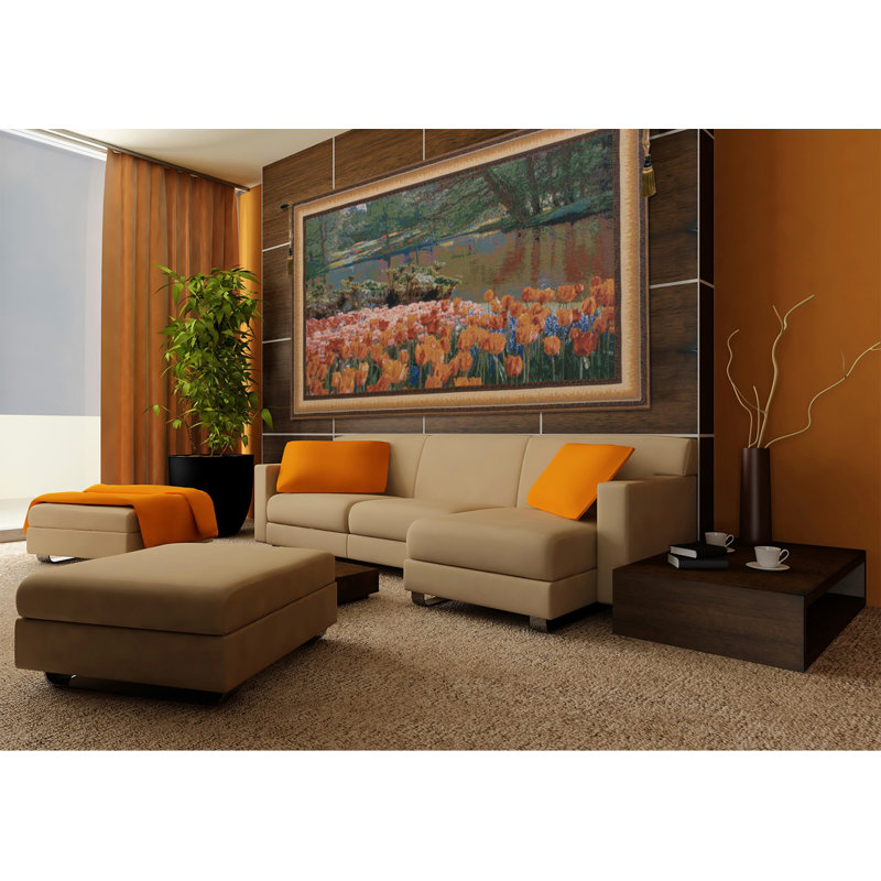 Loom Woven Cotton Blend Wall Hanging, 62" H x 97" W