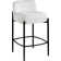 Brixen Upholstered Counter Stool with Metal Frame