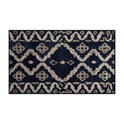 Tapis gris lavable à la machine