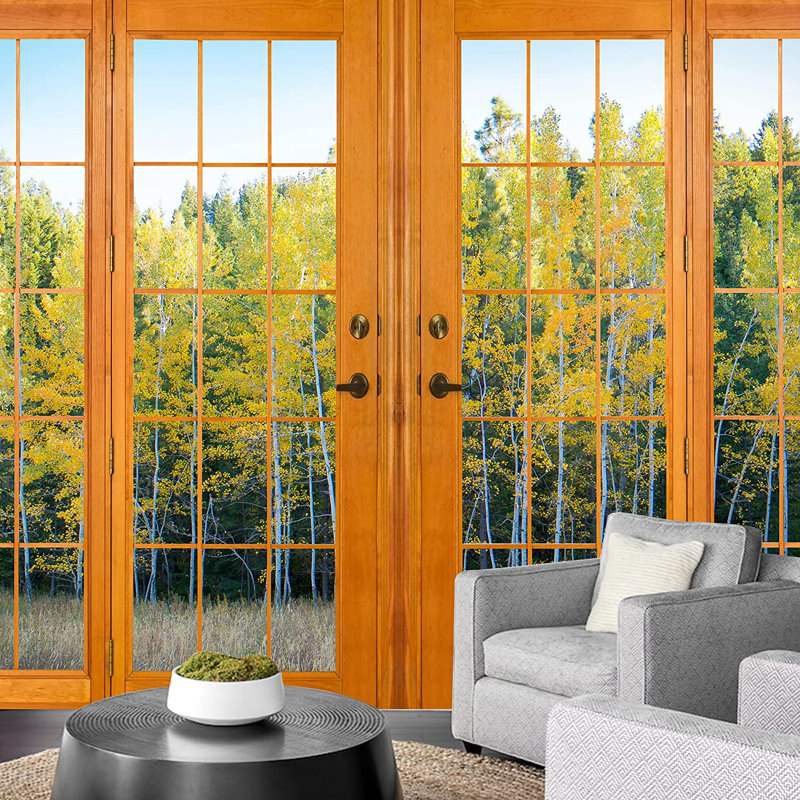 Murale forêt d'automne pin sauvage L 5,5 pi x l 96 po Autumn, L 100 po x l 144 po
