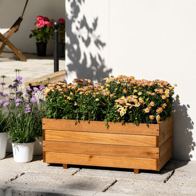 New Design Solid Wood Outdoor Planter Box
