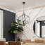 Lustre classique géométrique à 4 lumières Colmenero