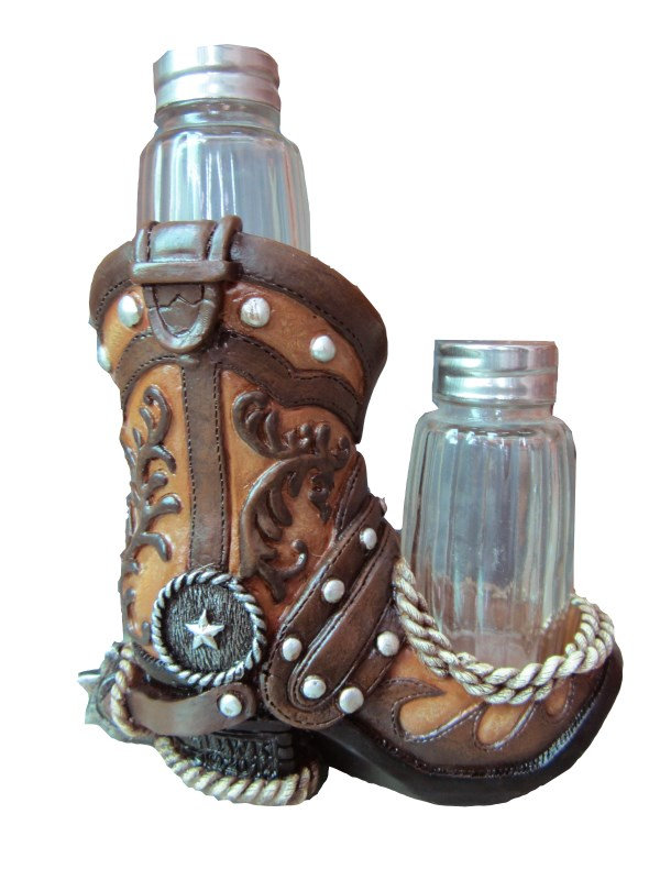 Salière et poivrière Cowboy