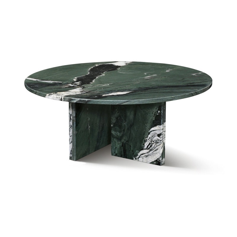 Table basse en marbre, table de salon, pierre naturelle, marbre véritable, marbre véritable, Vert