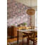 Papier peint floral, décoration murale amovible classique