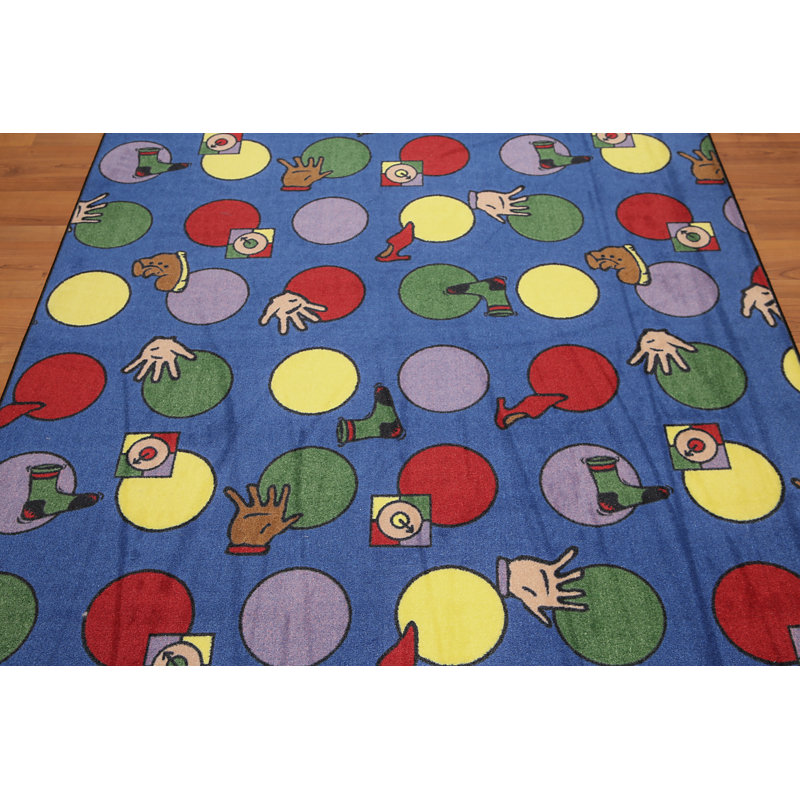 Tapis bleu/vert/jaune Kilgo
