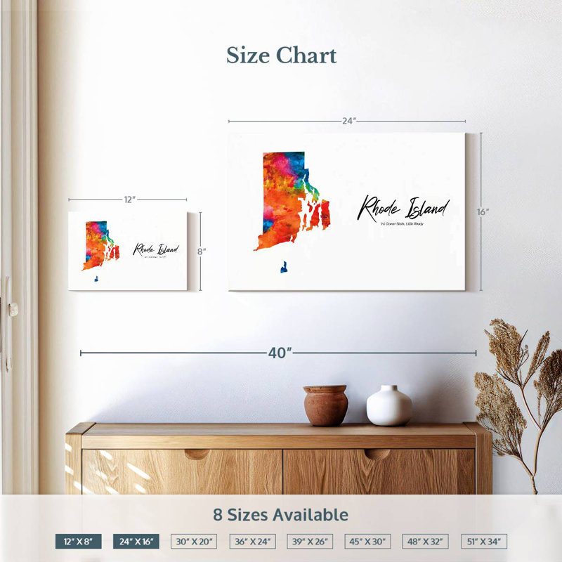 Ocean State Rhode Island Map