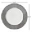 Lenox Gingham Black Dinner Plates, Set of 4