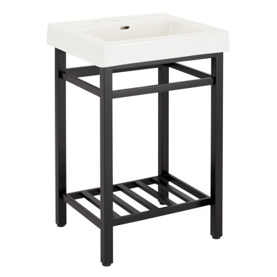 24" Halyard Console Sink With Modern Top