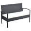 Ensemble de canapé de jardin d'extérieur noir et blanc crème de style contemporain de qualité supérieure-73340337