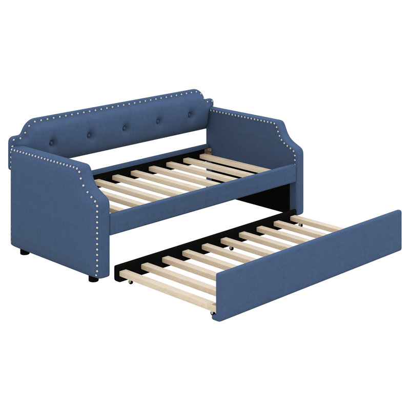 Kyshana Upholstered Daybed, Blue
