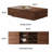 Leather Sofa & Extendable Coffee Table Set With Wood Frame And Storage