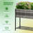 Raised Garden Bed, Elevated Planter Box With Rattan Wicker Look, Tool Storage Shelf, Portable Design For Herbs, Vegetables, Flowers, Gray-774935983