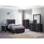 Ensemble de chambre à coucher simple 5 pièces Black-1492996961