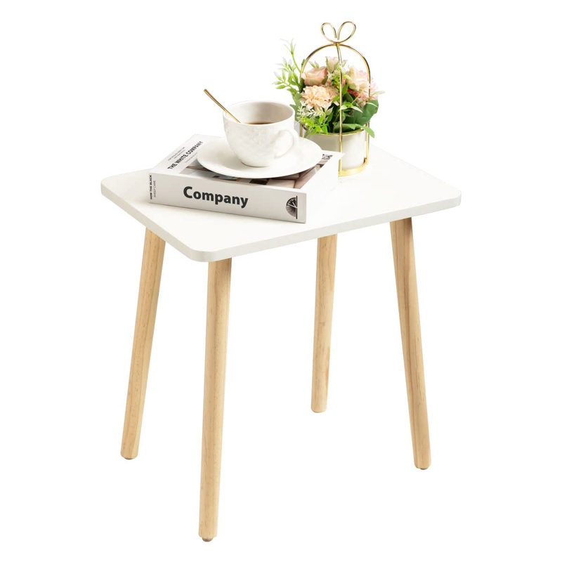 Lekisha Nesting Tables, White, Natural