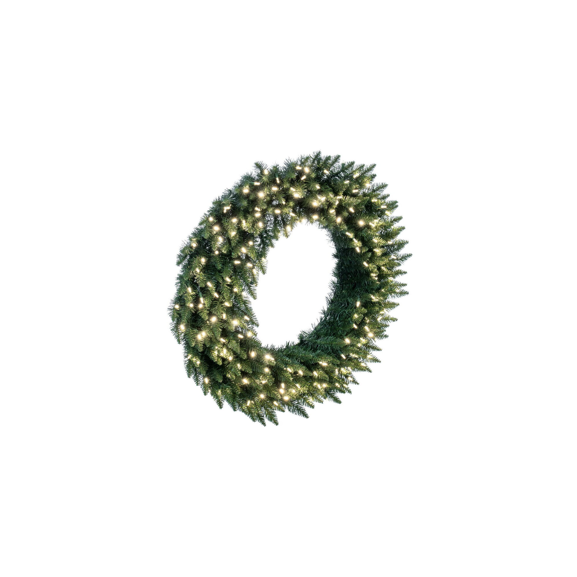 Peabody Artificial Fir Wreath,  Warm Clear, 42"