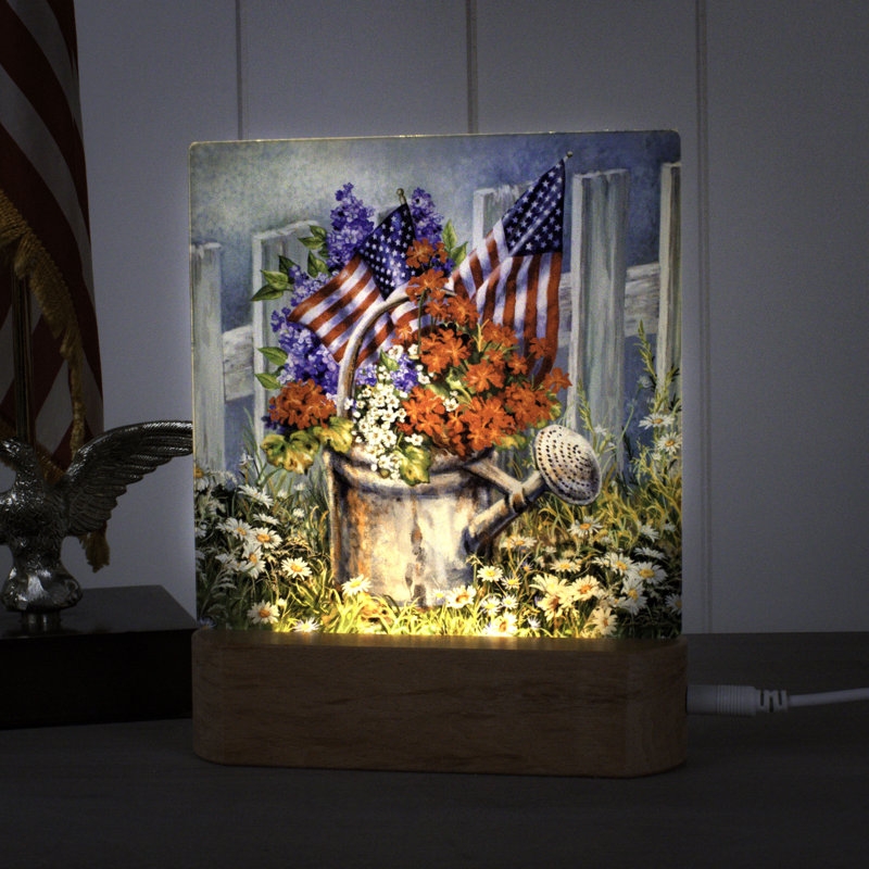 Patriotic Garden Night Light