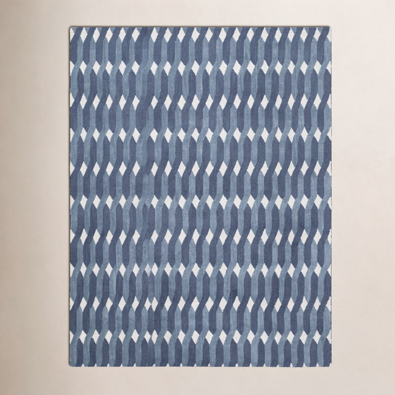 Tapis en laine touffeté à la main Woodcliff, Rectangle 6 pi x 9 pi