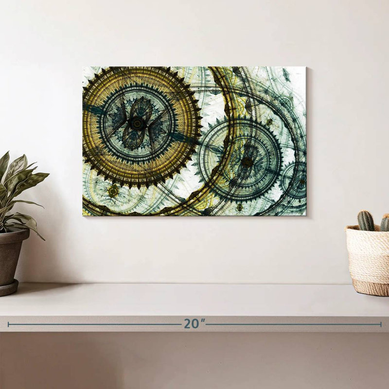 Avery Abstract Steampunk, 8" H x 12" W
