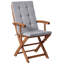 Set of 2 Garden Chairs with Cushions MAUI PREMIUM Acacia Wood-114623479