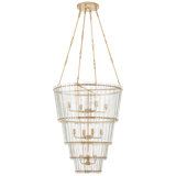 Carrier and Company Cadence Large Waterfall Chandelier