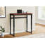 Bureau d'ordinateur réglable 48 po pour bureau à domicile, stratifié brun / métal noir, style contemporain | Idée cadeau-1474982864