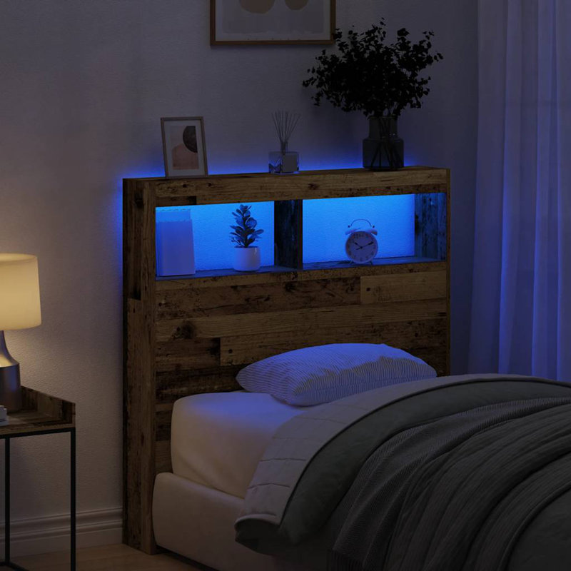 Cedria Headboard, 100 x 17 x 102 cm, Old Wood