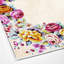 Tapis rose / crème / orange en polyamide tissé à la machine Elver-1065831808