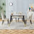 Contemporary Faux Marble 5-Piece 50" Dining Set with Upholstered Chairs-92611036-92611031