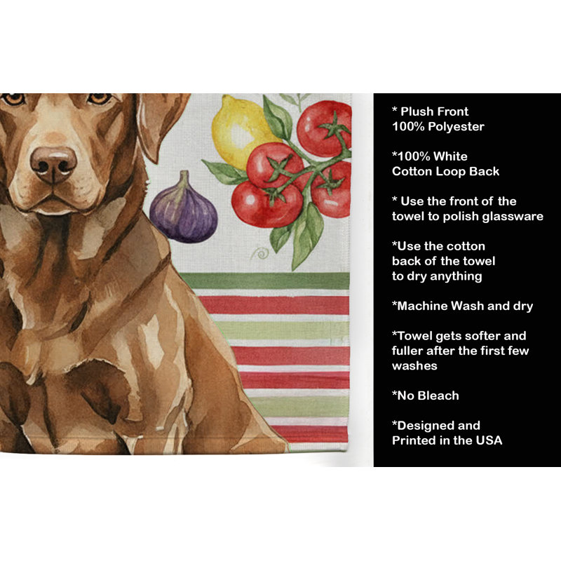 Serviette de cuisine chocolat Labrador Retriever, Labrador Retriever chocolat