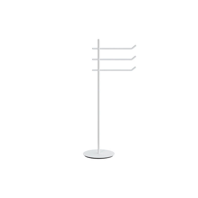 Sainsbury 3 Freestanding Towel Stand, White