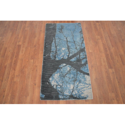 Tapis de couloir oriental fait à la main 2 x 5