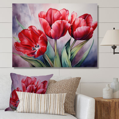Tulipes tranquillité - Tulipes, reproductions d'art mural